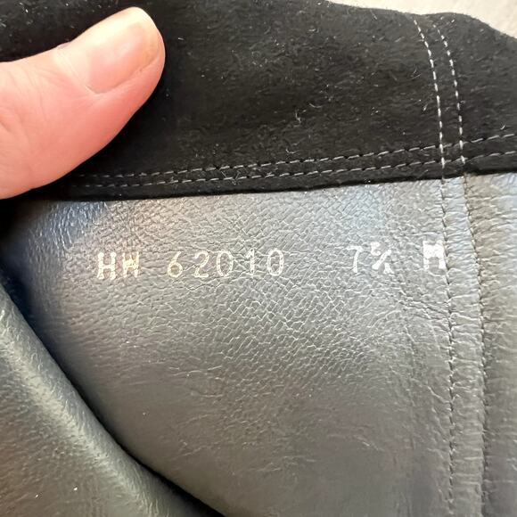 Stuart Weitzman Black Suede Leather OTK Over The Knee High Boot Gold Zipper 7.5 - Picture 8 of 14